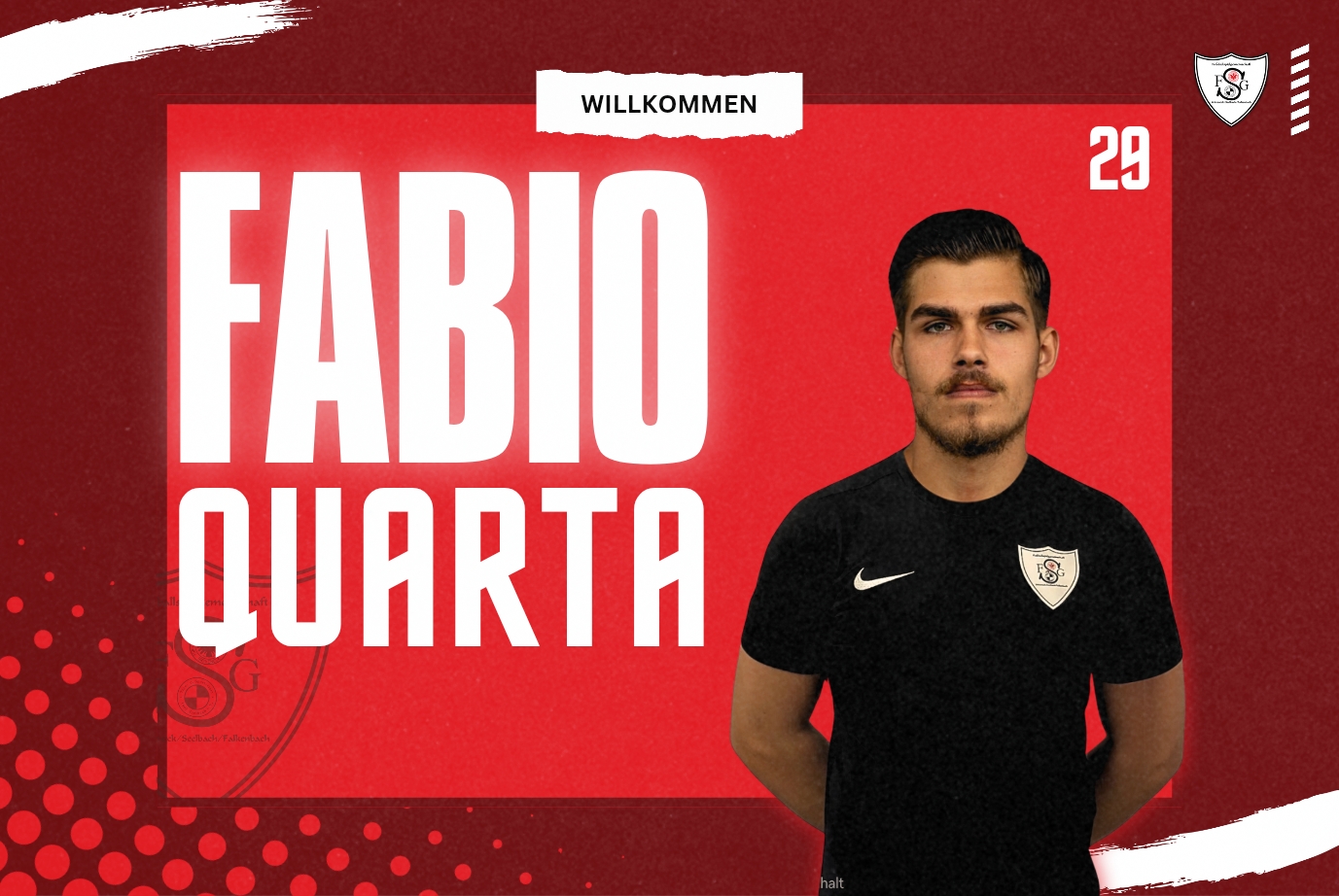 Fabio Quarta im FSG-Trikot mit ernster Miene, Rückennummer 29